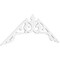 Ekena Millwork Pitch Amber Architectural Grade PVC Gable Pediment, 60"W x 22 1/2"H x 1"P (9/12) GPP060X023X100AMB - alternate 1